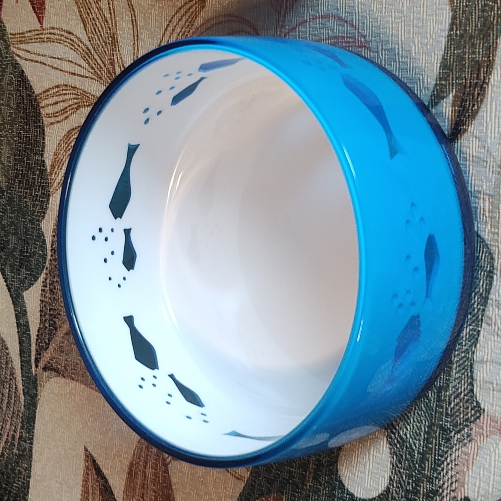 PETS: CAT FISH SEE-THRU WATER BOWEL